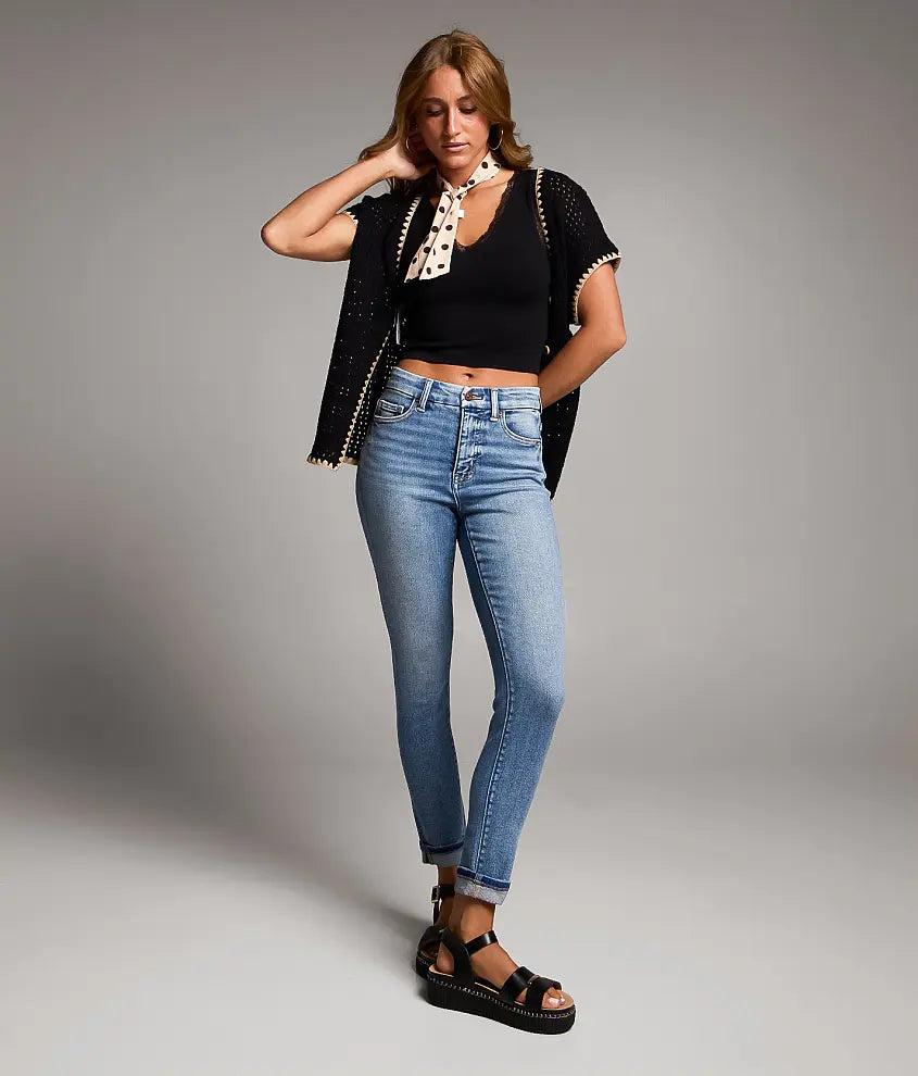 Parker Ankle Skinny Stretch Cuffed Jean