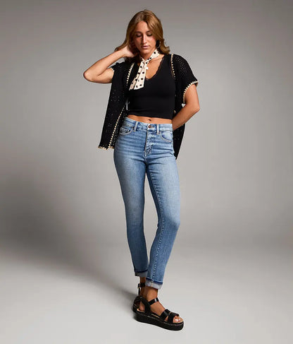 Parker Ankle Skinny Stretch Cuffed Jean