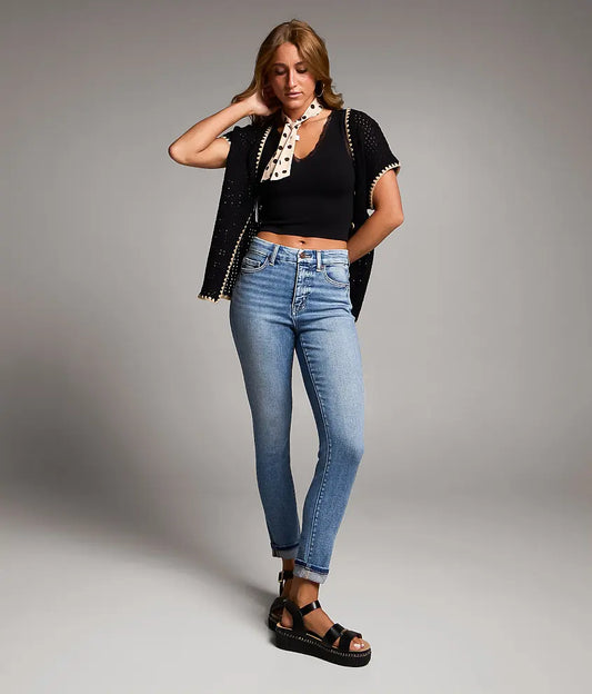 Parker Ankle Skinny Stretch Cuffed Jean