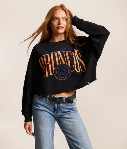 Boise State Cropped Pullover