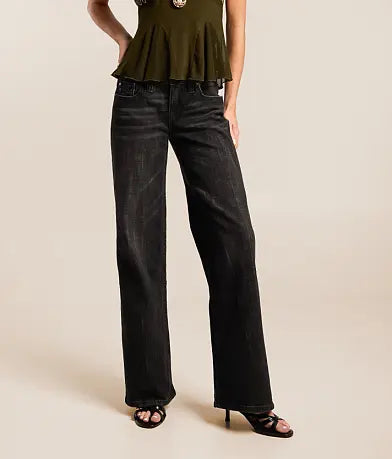 Low Rise Wide Leg Stretch Jean