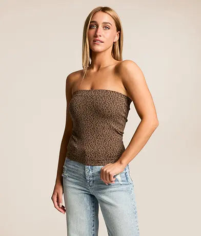 Leopard Tube Top