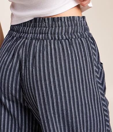 High Rise Striped Barrel Pant