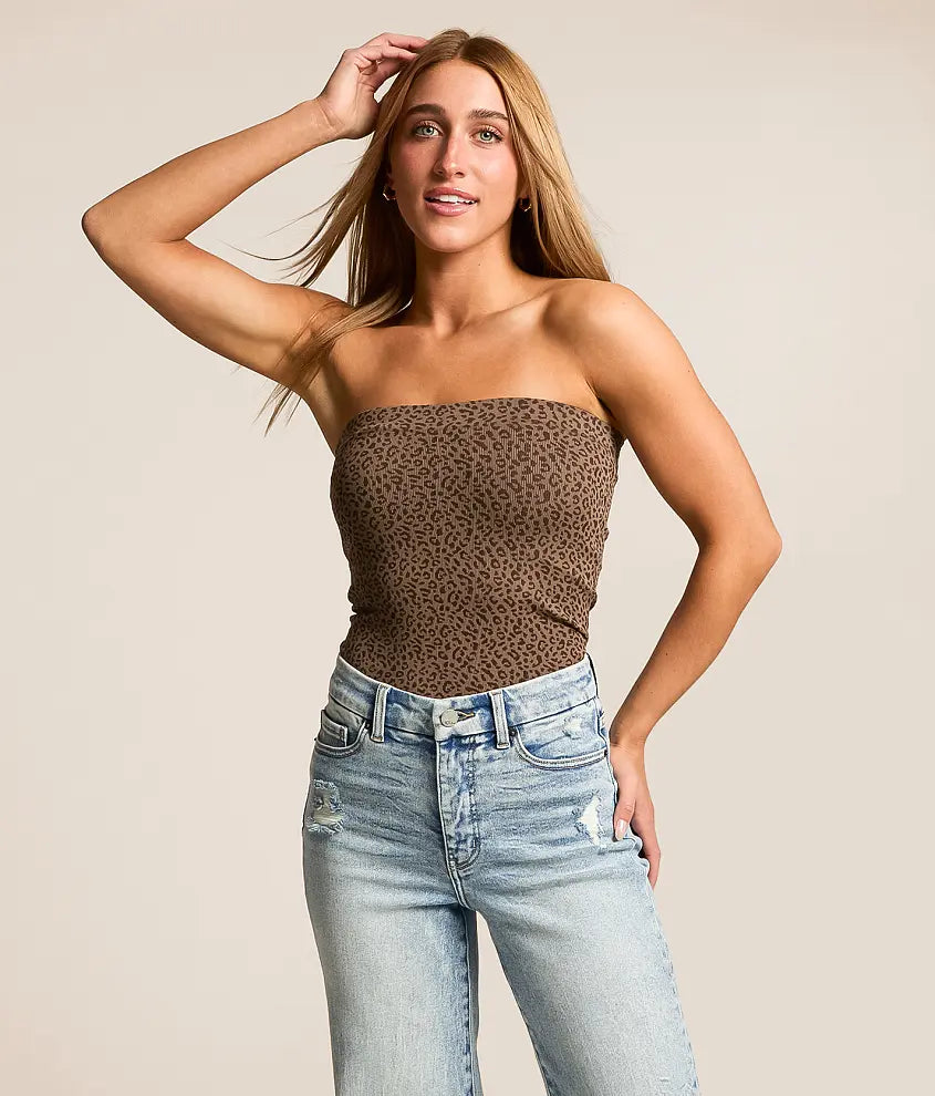 Leopard Tube Top
