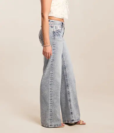 Low Rise Wide Stretch Jean