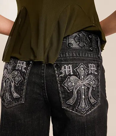 Low Rise Wide Leg Stretch Jean