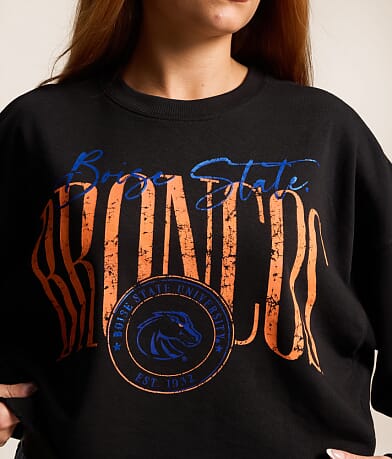 Boise State Cropped Pullover