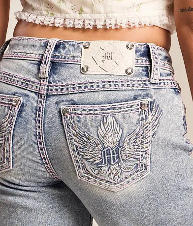 Low Rise Wide Stretch Jean