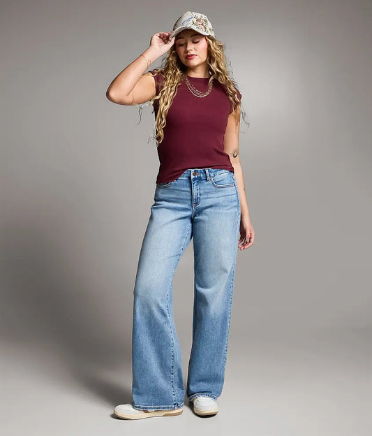 Gabby Wide Leg Stretch Jean