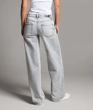 Taylor Low Slung Wide Leg Stretch Jean